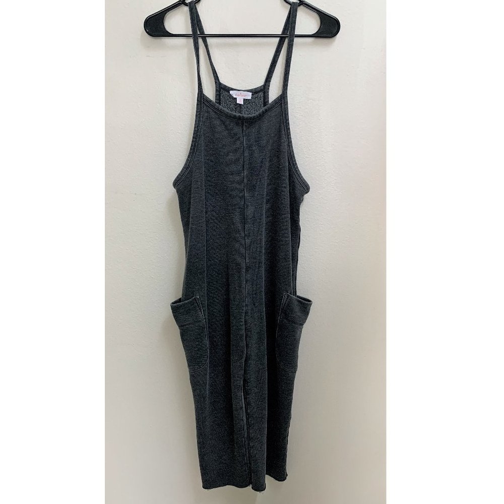 Dark Heather Grey Casual Jumpsuit